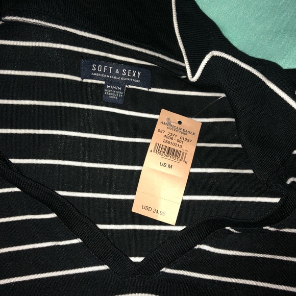 American Eagle Womens Polo Shirt - Picture 3 of 4